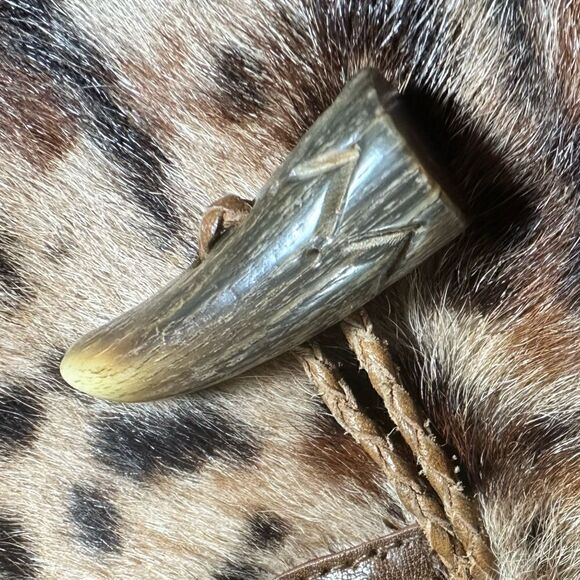 Ralph Lauren Leopard/Ocelot Print Shearling Mereworth Vest - Picture 2 of 16